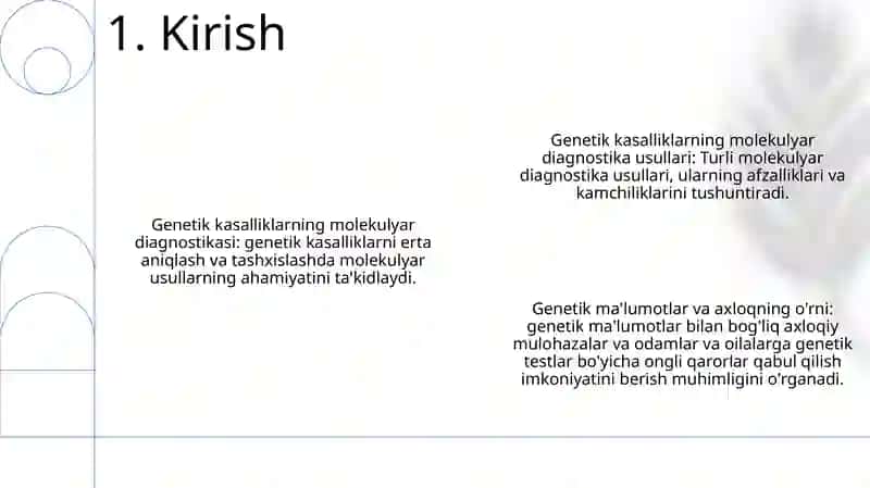 Genetik Xastaliklarning Molekulyar Diagnostikasi Asoslari 2