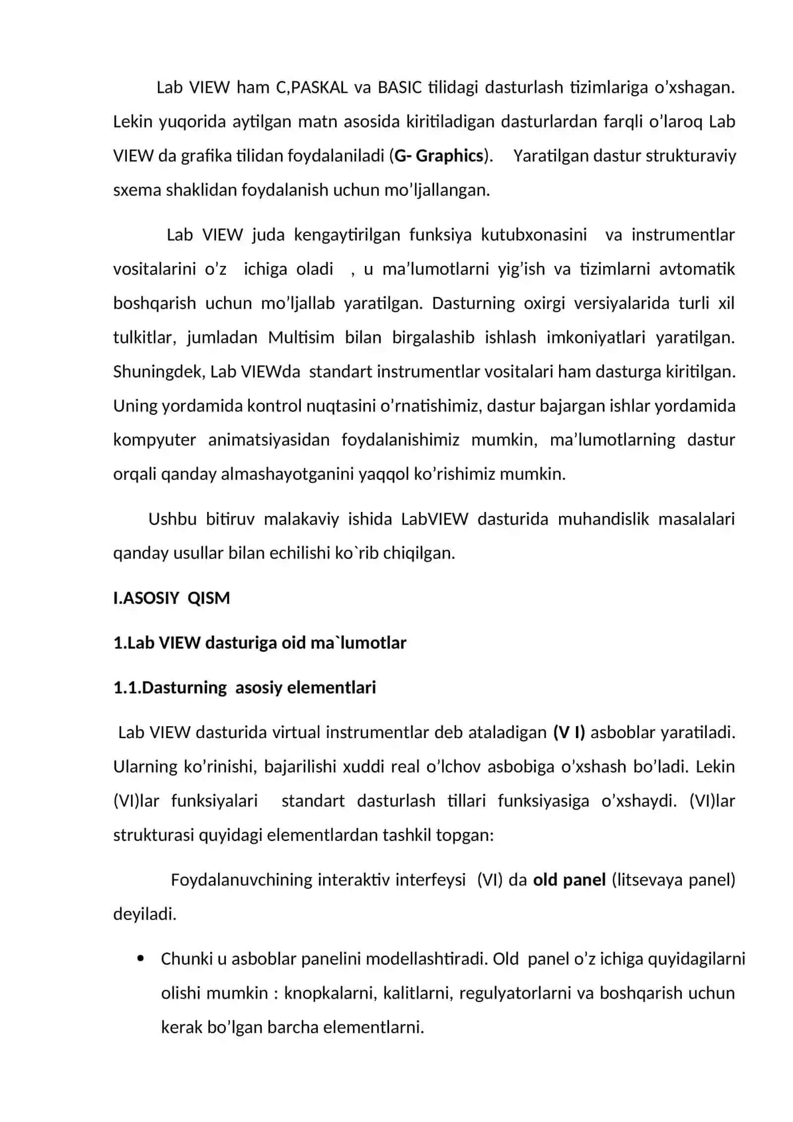 LabVIEW dasturlash muhitining asosiy tushunchalari 2
