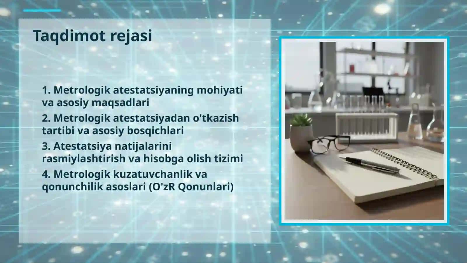 O'LCHASH VOSITALARINING METROLOGIK ATESTATSIYA QILISH 2