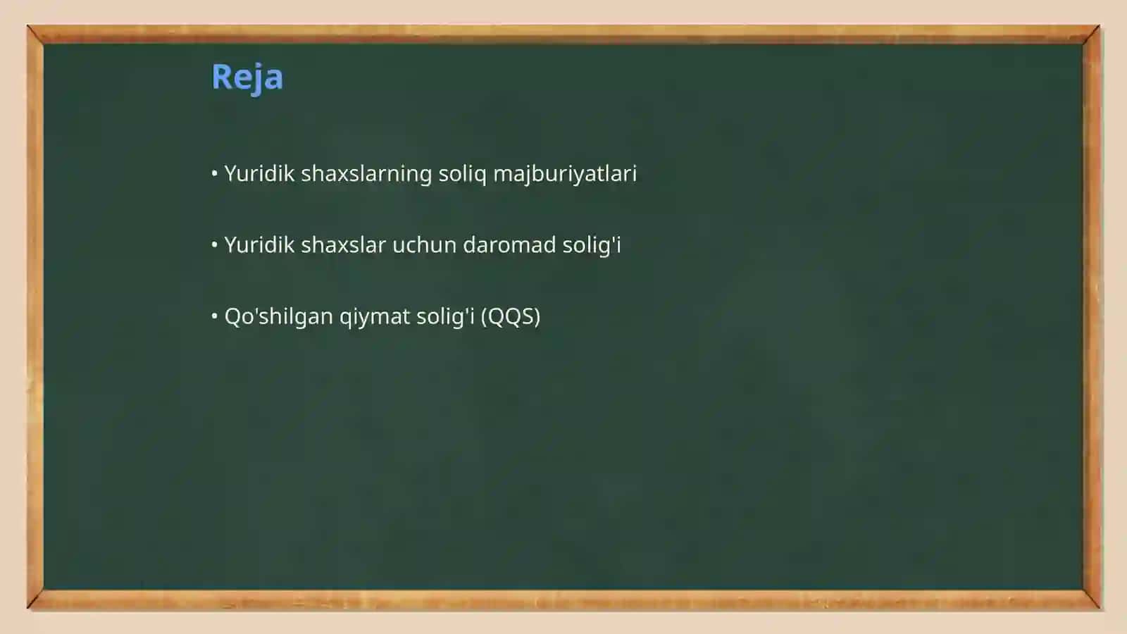 Yuridik shaxslar uchun soliq turlari 2