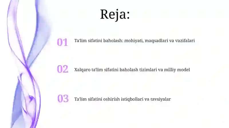Ta’lim sifatini baholash: xalqarotizimlarvamilliymodel 2