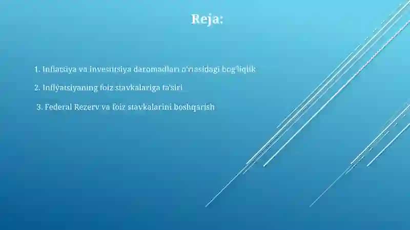 Inflatsiya va foiz stavkalar oʻrtasidagi bogʻliqlik 2