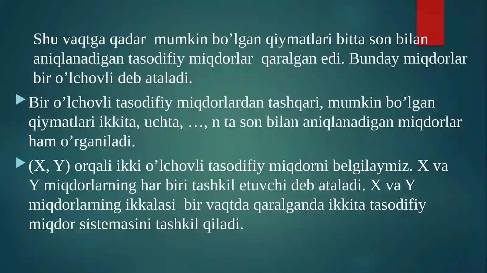 Korrelyasiya nazariyasi elementlari-1 2