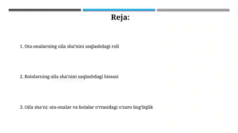 Oila shaʼnida ota-ona va farzandning roli 2