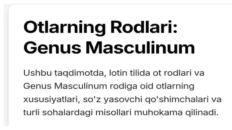 Lotin tili va tibbiyot terminalogiya fanidan mustaqil ish 2