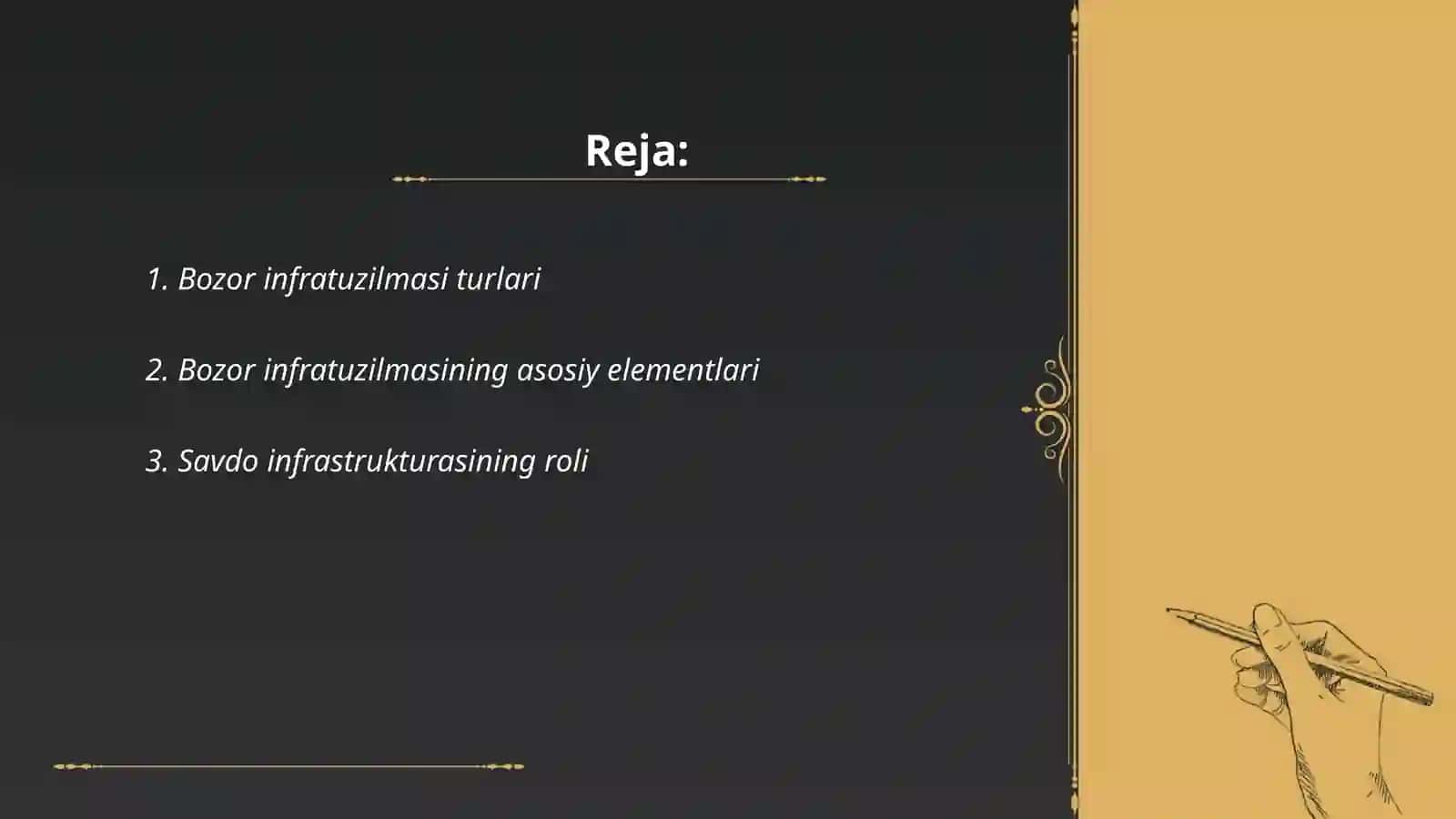 Bozor infratuzulmasining amal qilish shakilari va mexanizimlari 2