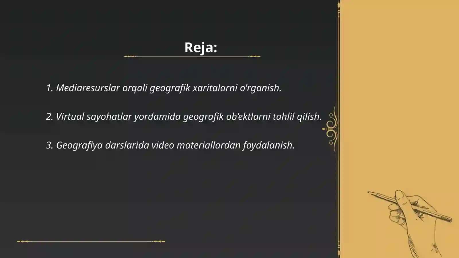 Geografiya darslarida mediaresurslardan foydalanish orqali oʻquvchilarning bilim samaradorligini oshirish 2