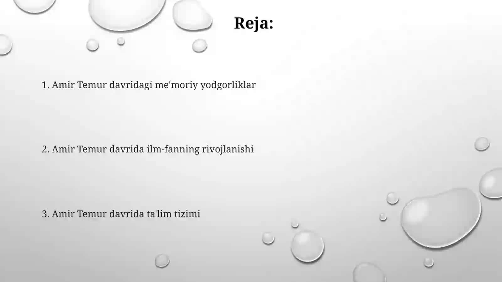 Amir Temurdavrida ilm-fan, ma'rifat, me'moriyo bidalar haqida 2
