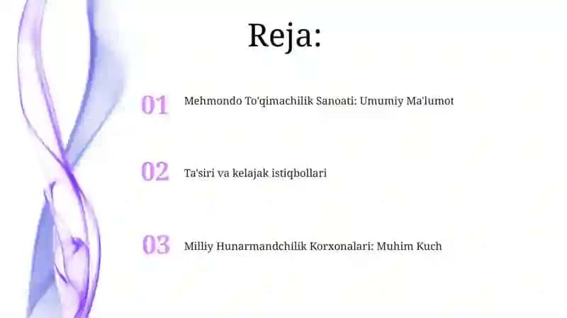 Milliy Hunarmandchilik Korxonalari: Muhim Kuch 2