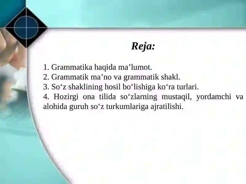 MORFOLOGIYAHAQIDA MA’LUMOT. OT.OTNINGLEKSIK-GRAMMATIK XUSUSIYATLARI SIFAT SO‘Z TURKUMI 2
