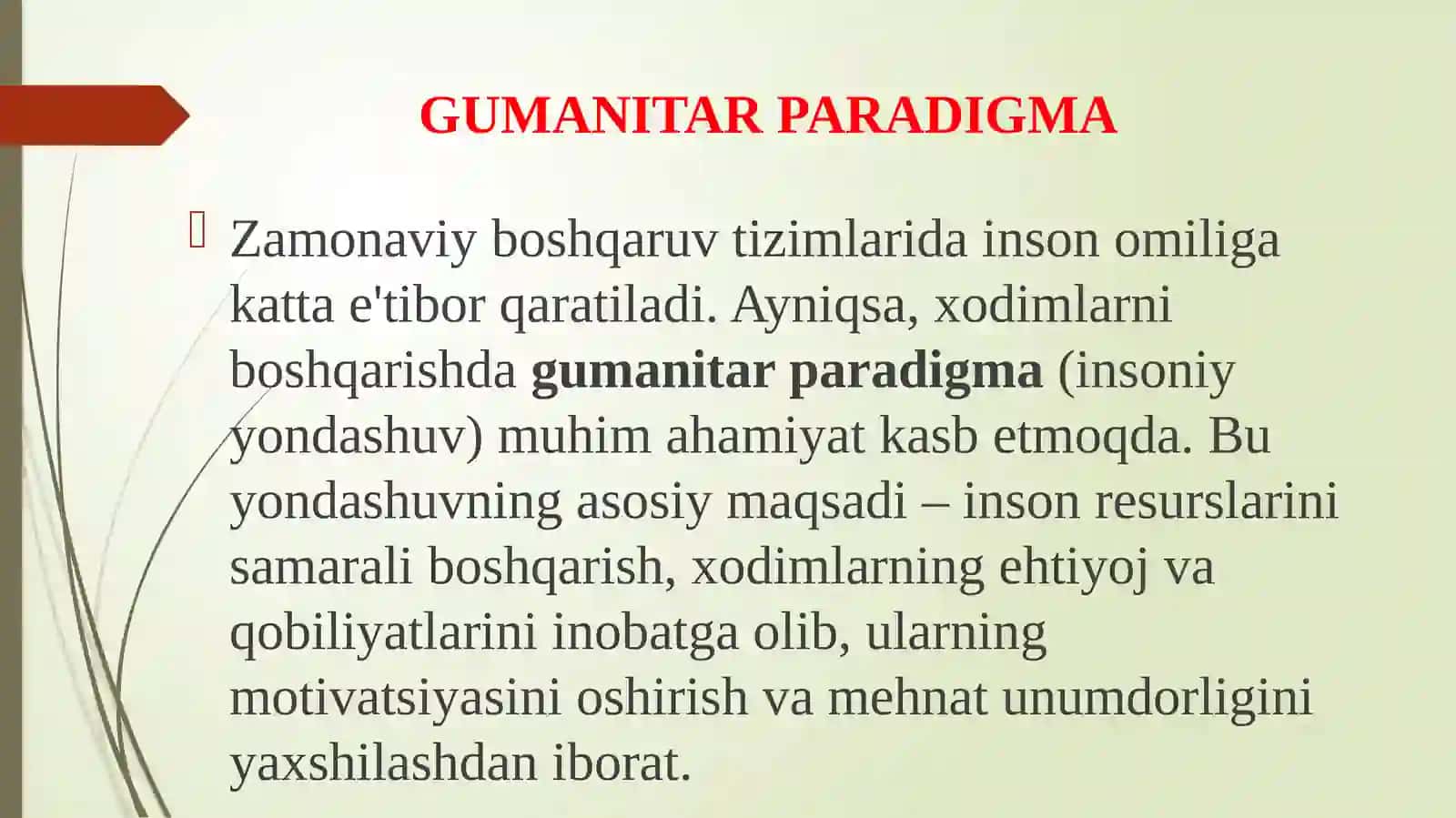 Xodimlarni boshqarishda zamonaviy gumanitar paradigma 2