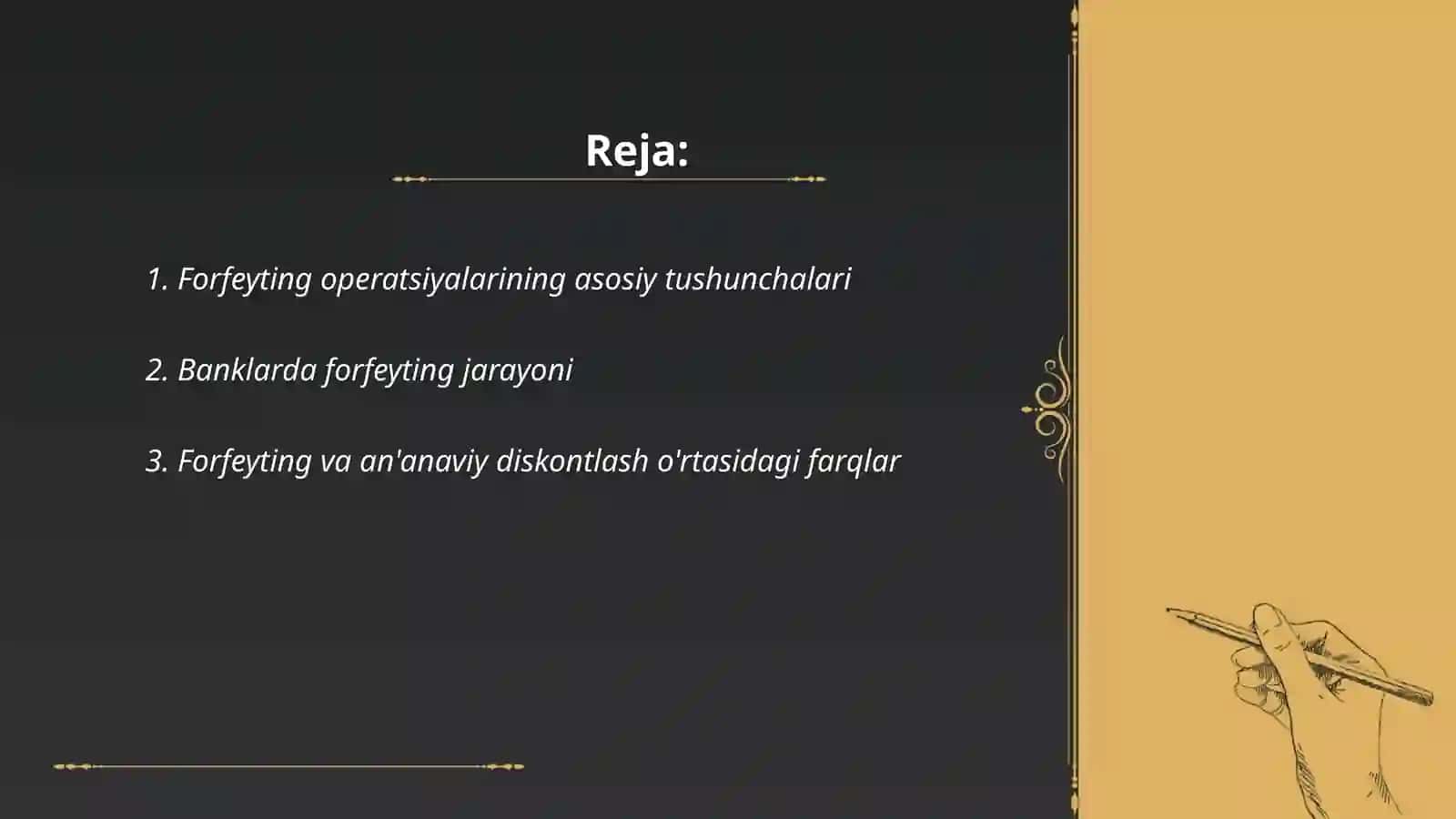 Banklarda forfeyting operatsiyalari 2