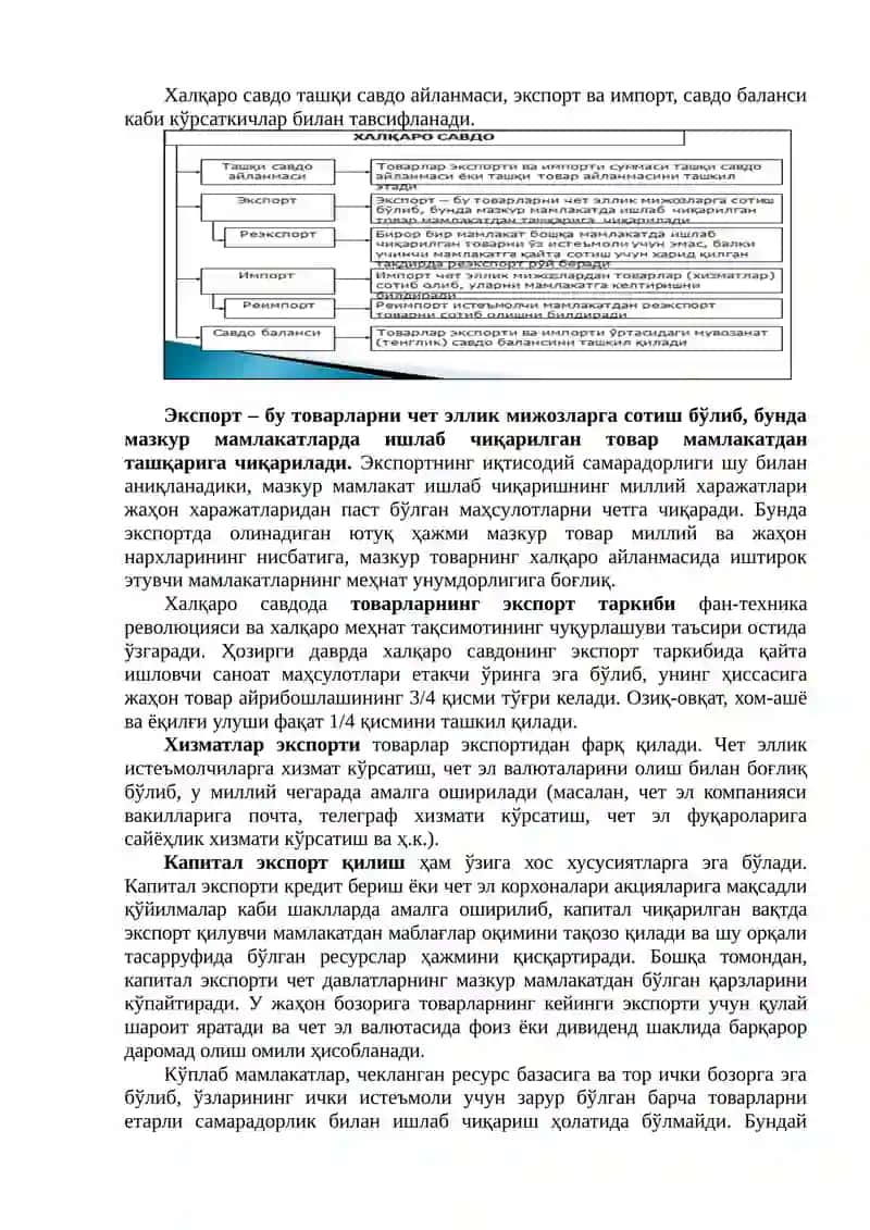 ЖАҲОН БОЗОРИ. ХАЛҚАРО ВАЛЮТА ВА КРЕДИТ МУНОСАБАТЛАРИ 2