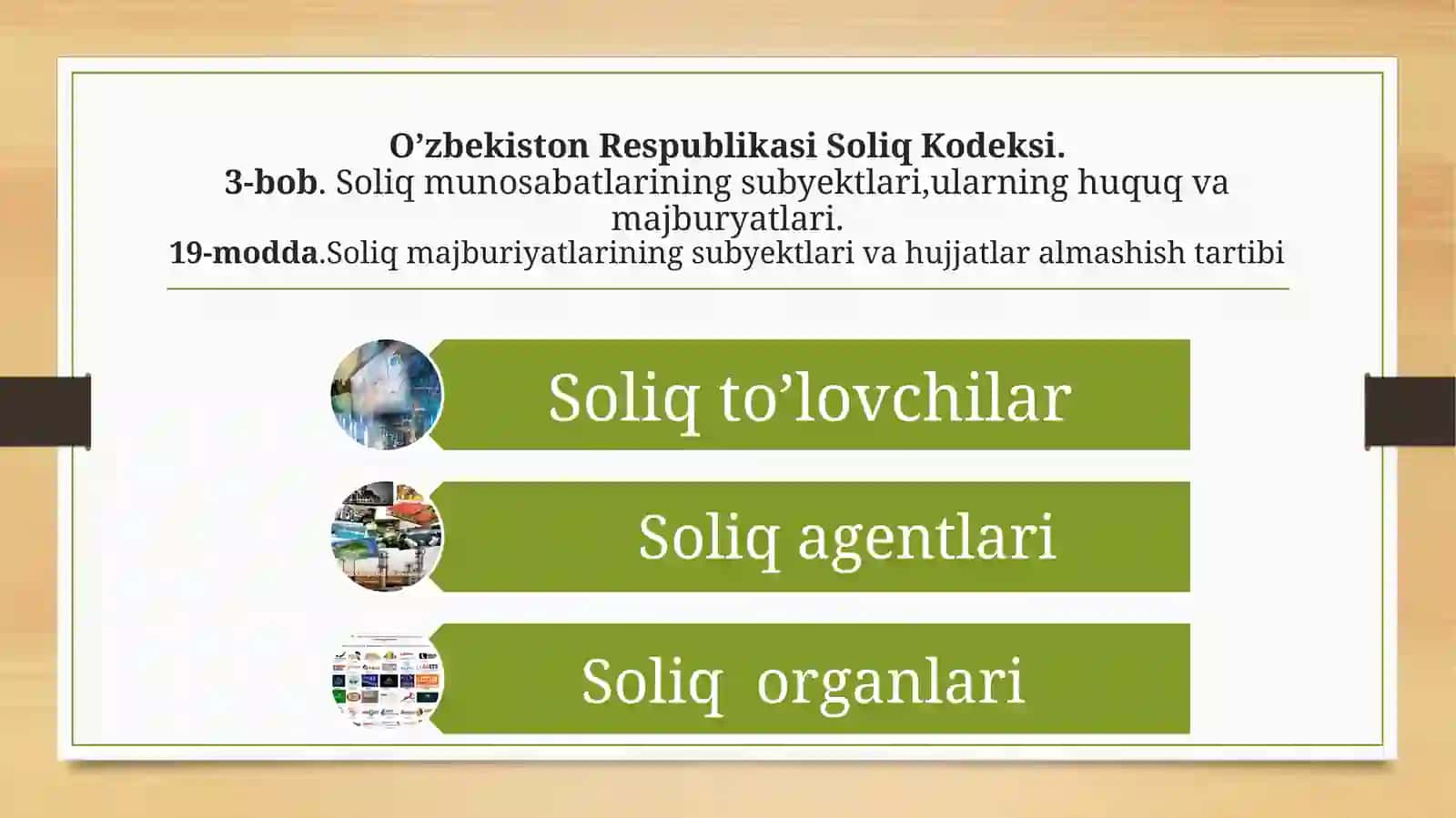Soliqmunosabatlariningsubyektlari,ularninghuquqlarivamajburiyatlari 2