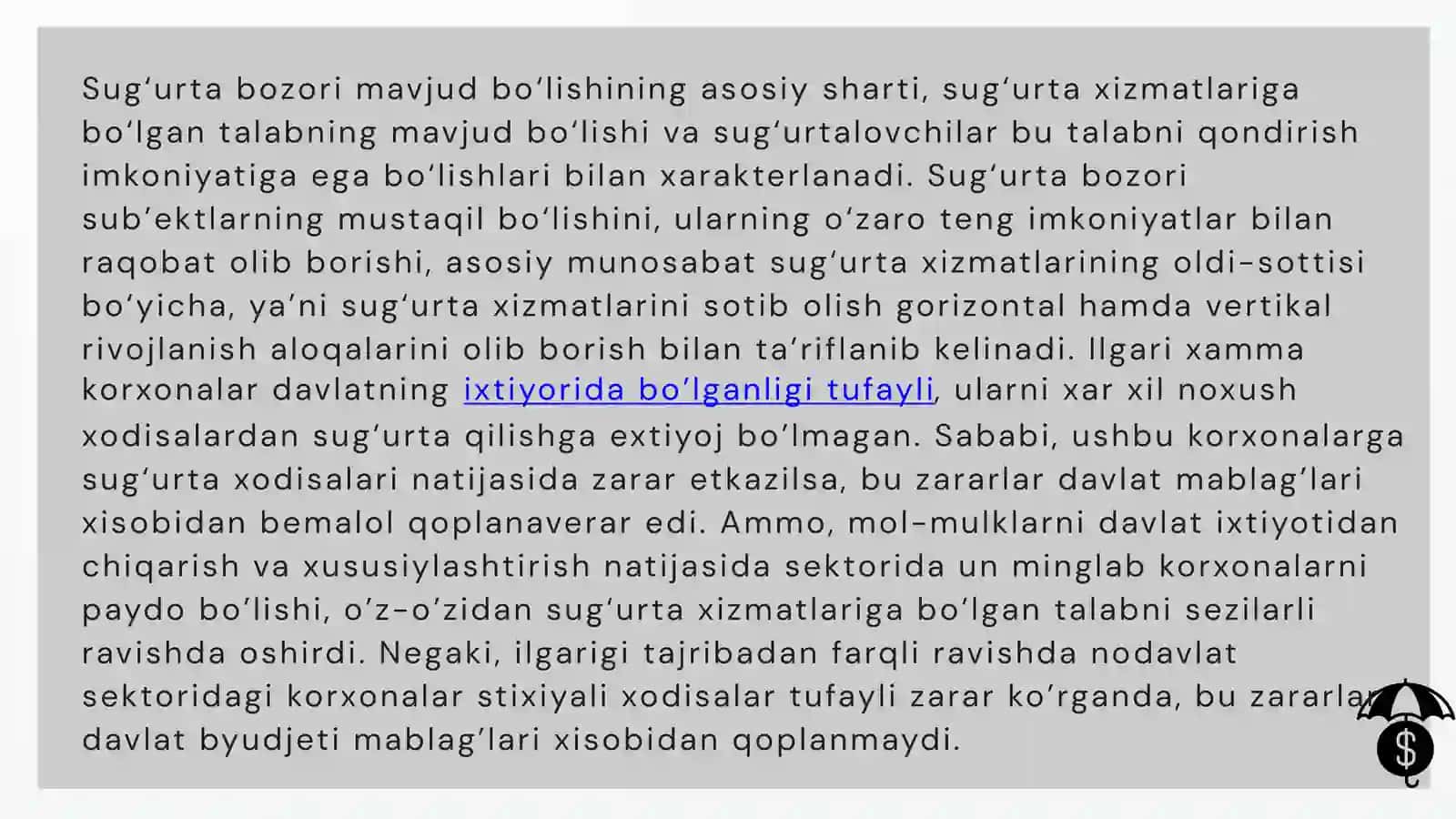 Sug’urtaning Iqtisodiy Mohiyati va Uni Bugunggi Kundagi O'rni 2