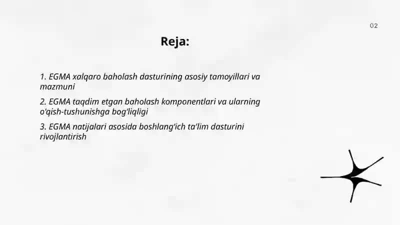 EGMA xalqaro baholash dasturi 2