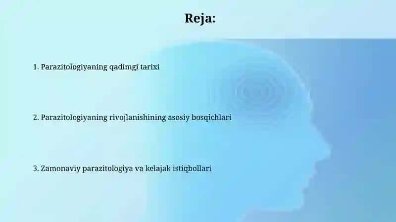 Parazitalogiya fanining qisqacha rivojlanish tarixi 2