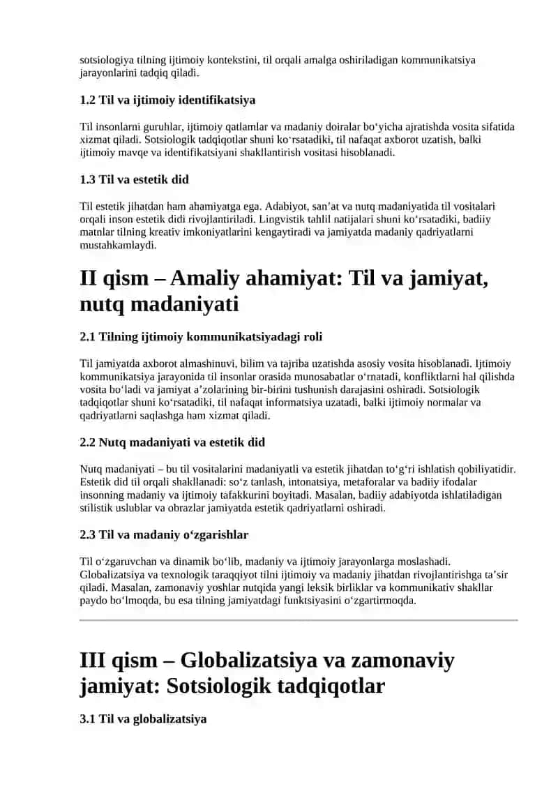 Tilshunoslik va sotsiologiya mavzusida ilmiy maqola 2