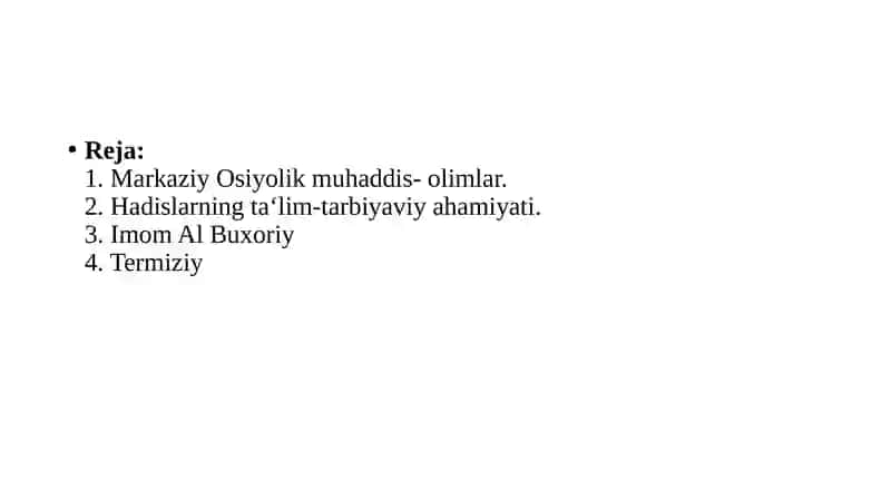 Markaziy Osiyolik Buyuk Hadisshunosolimlar va Ularning Islom Madaniyatiga Qo‘shgan Hissasi 2