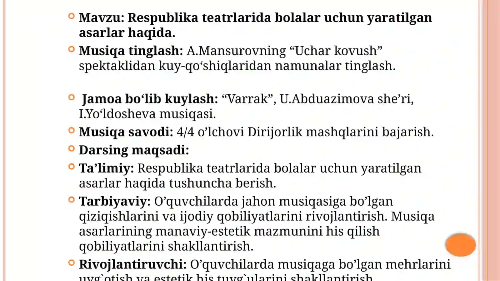 Respublikateatrlaridabolalaruchunyaratilganmusiqaliertaktomoshalar 2