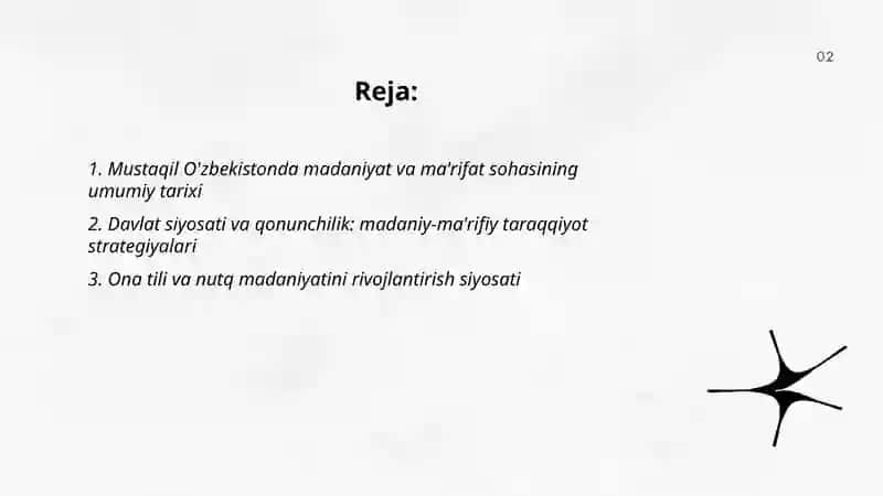 Mustaqil O'zbekiston dagi madaniy marifiy taraqqiyot 2