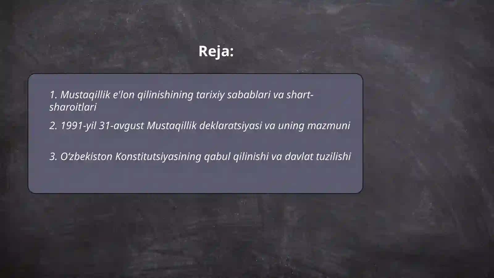 MUSTAQIL O‘ZBEKISTON RESPUBLIKASI TASHKIL TOPISHINING VA UNING TARIXIY AHAMIYATI 2