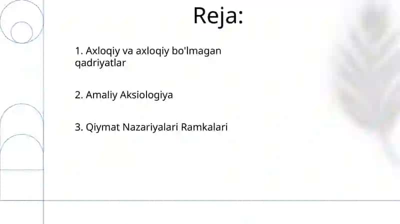 Qadriyatlar falsafasi (aksiologiya) 2