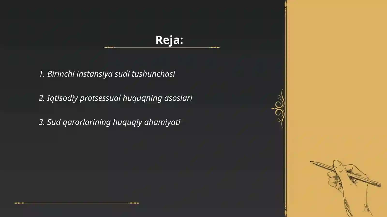 Iqtisodiy protsessual huquqda birinchi instansiya sudining qarorlari 2