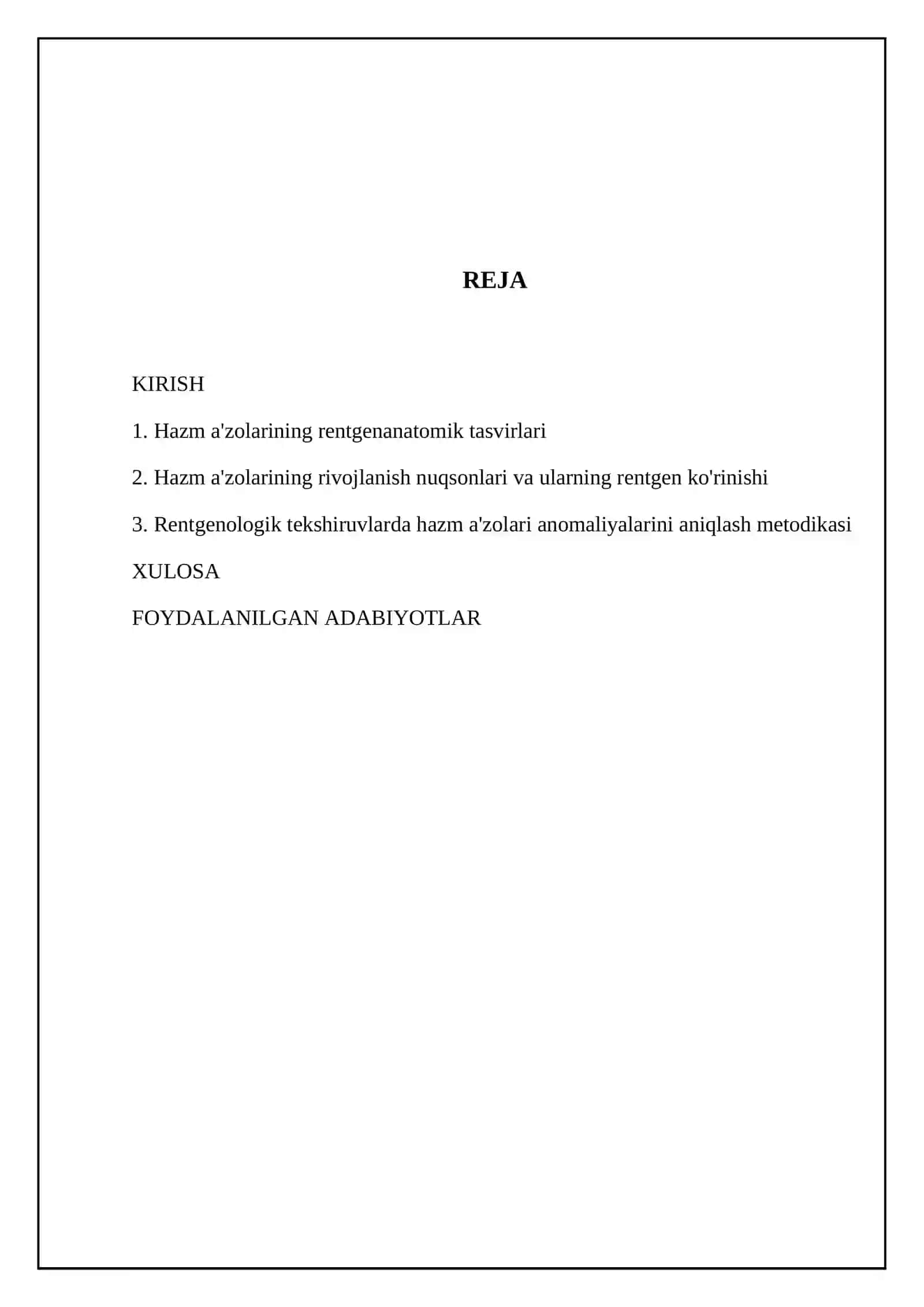 Hazm a'zolarining rentgenanatomiyasi 2