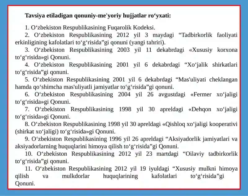 FIRMA VA ULARNING TASHKILIY-IQTISODIY ASOSLARI 2