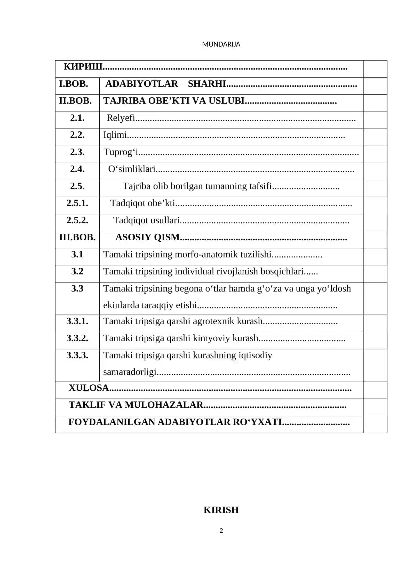 Paxtachilikda shira tripsiga qarshi kurash choralarini о‘rganish 2