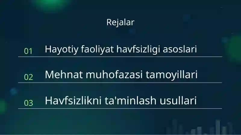 Hayotiy faoliyat havfsizligining nazariy asoslari 2