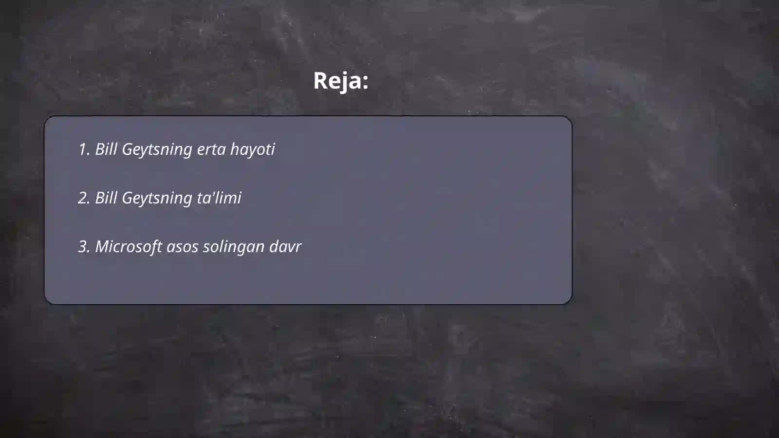 Bill Geytsning erta hayoti 2