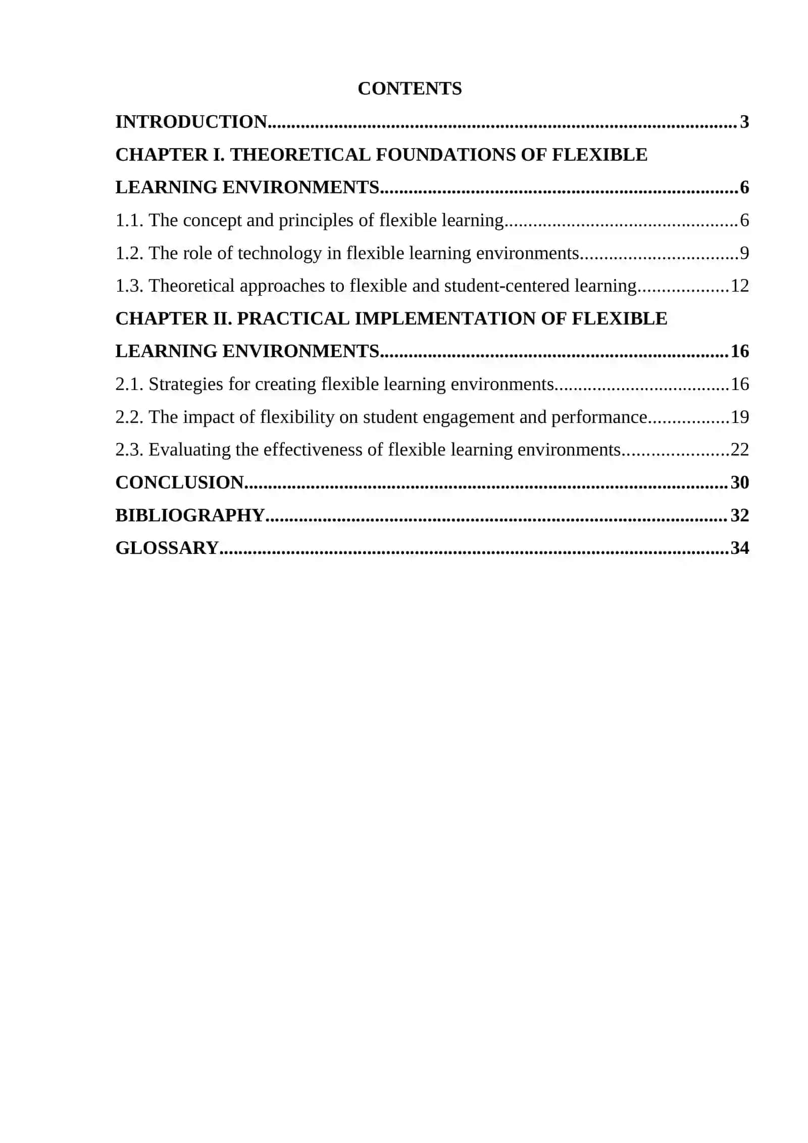 Course Paper on Creating Flexible Learning Environments 2