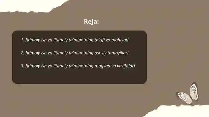 Ijtimoiy ish va ijtimoiy ta'minot mohiyati 2
