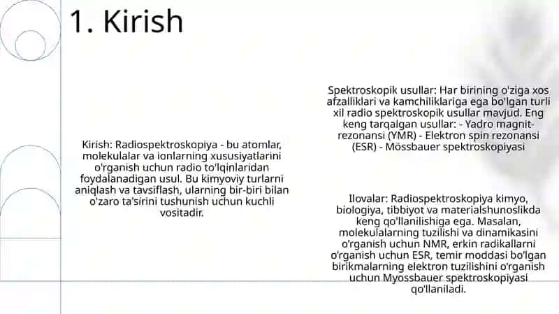 Radiosipektroskopik Analiz Usullari 2
