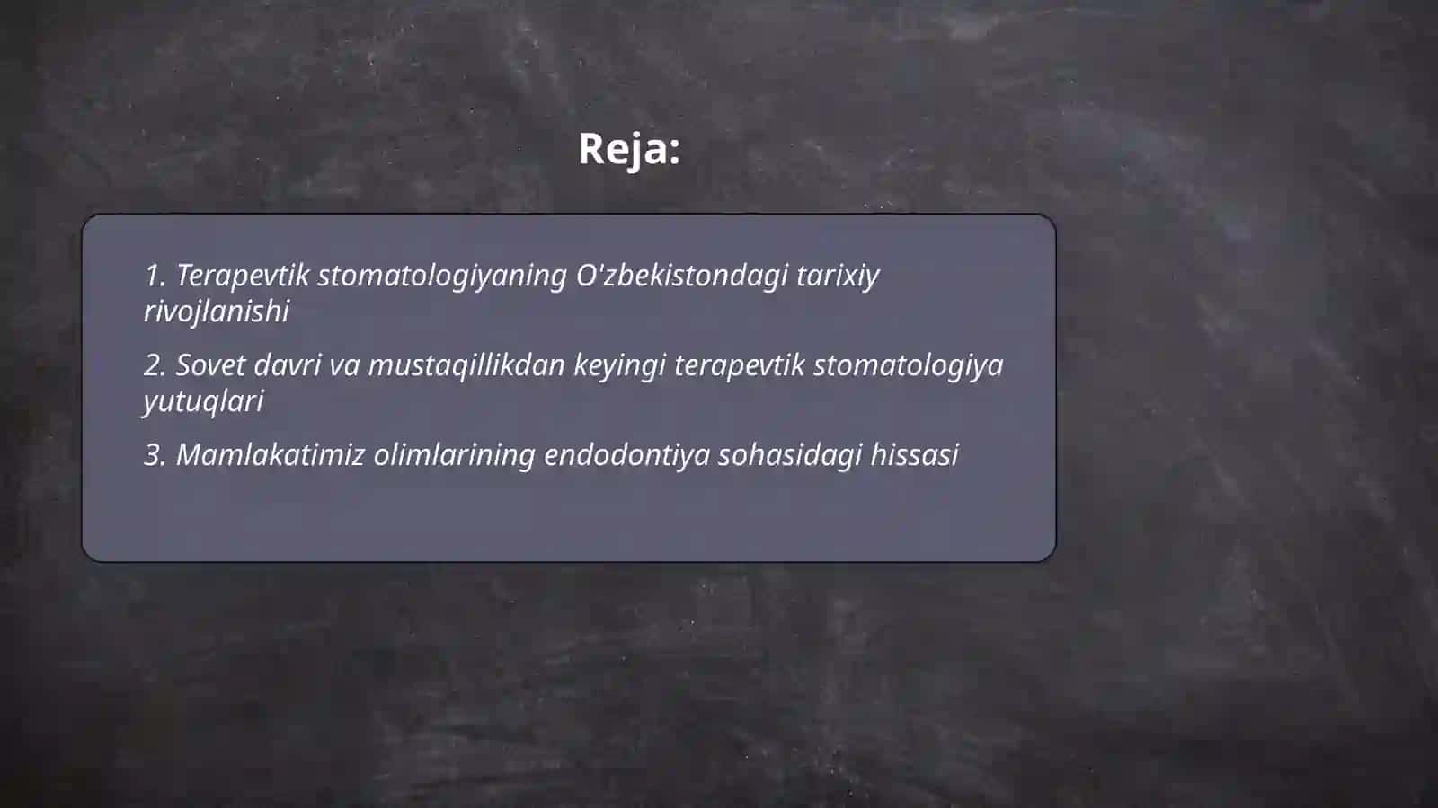 Terapevtik stomatologiya rivojiga mamlakatimiz va xorijiy 2