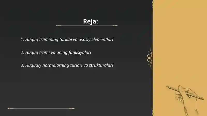 Huquq tizimi 2