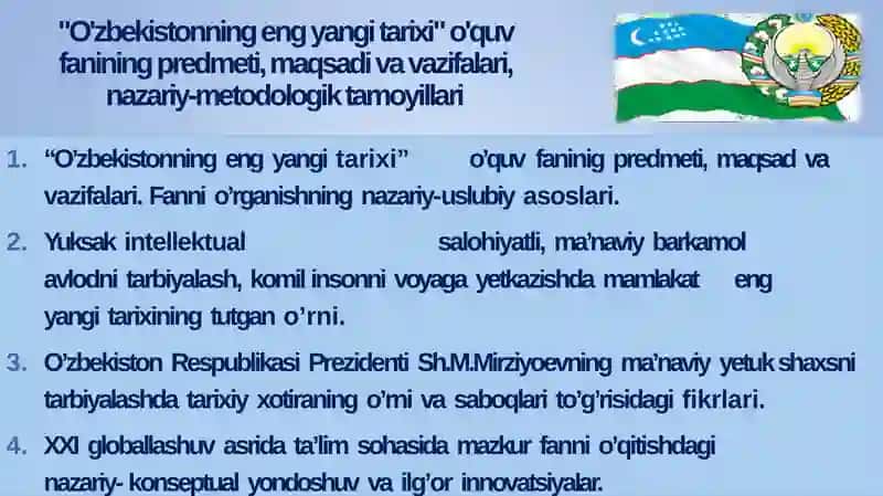 O'zbekistonning eng yangi tarixi 2
