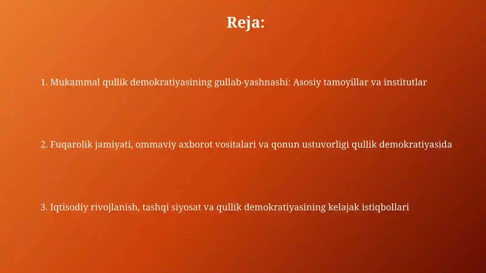 Afinada quldorlik demokratiyasi ning ravnaq topishi 2