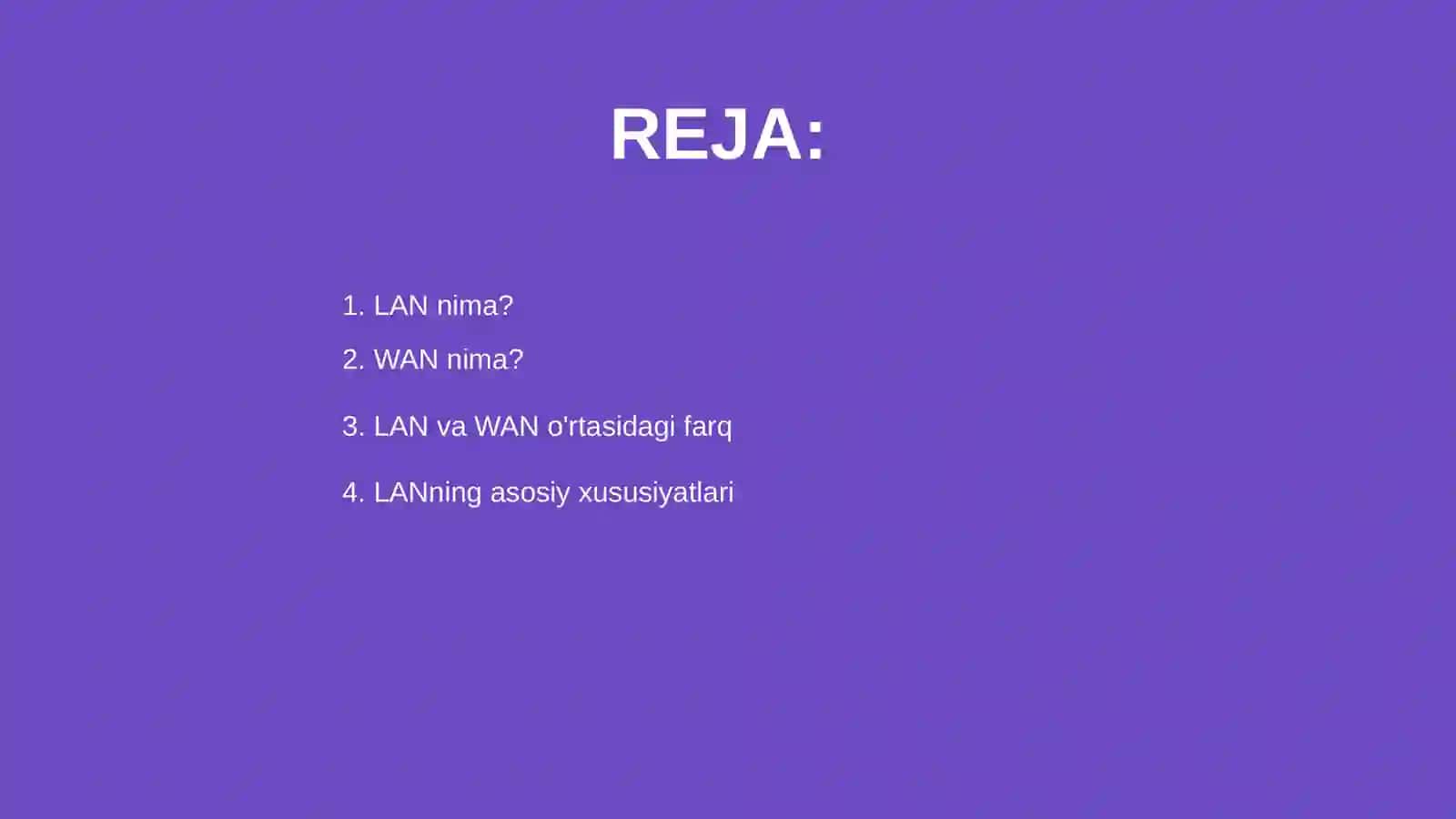 LAN (Local Area Network) va WAN (Wide Area Network) tushunchalari 2