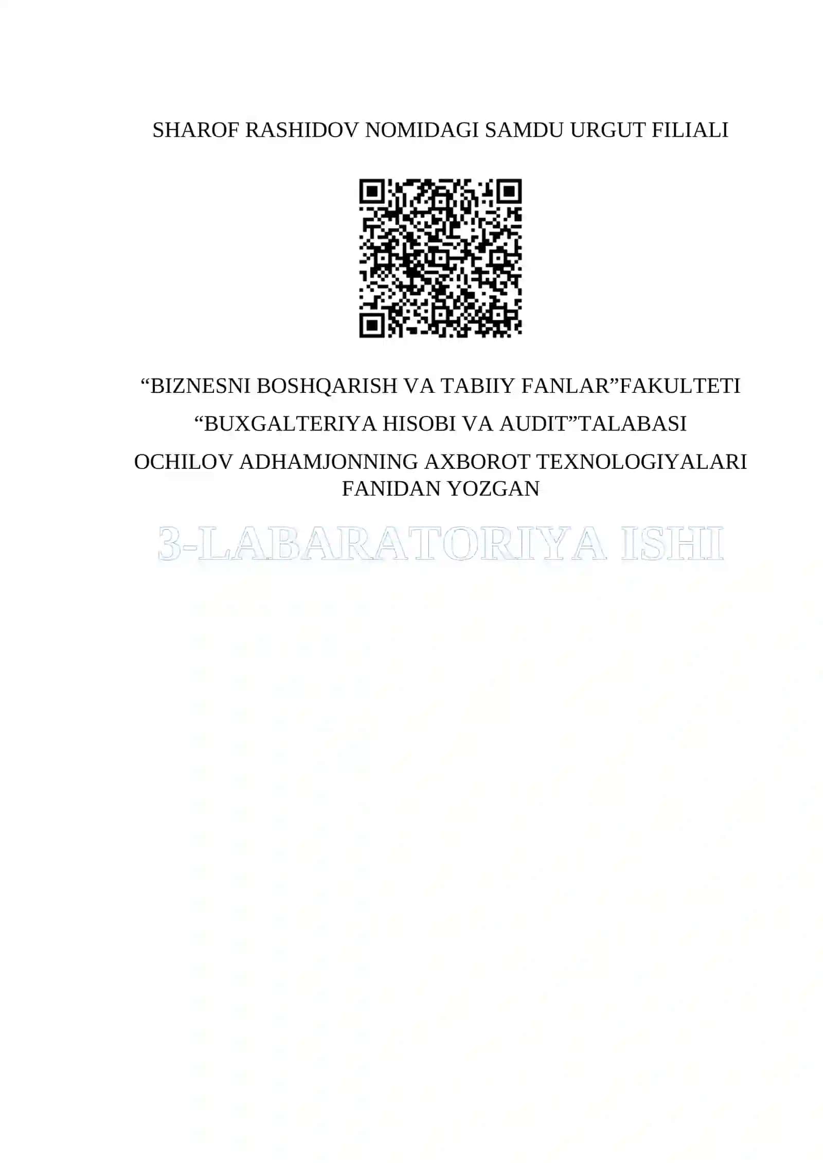 WORD DASTURI YORDAMIDA SOHAGA OID ME’YORIY HUJJATLARNI TAYYORLASH 2