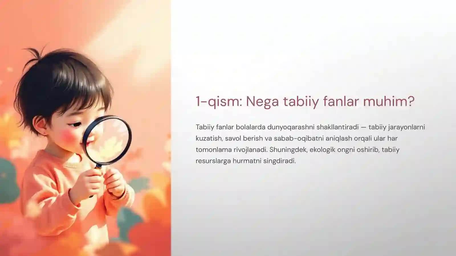 Boshlang'ich ta'limda tabiiy fanlar: kelajakni shakllantirish 2