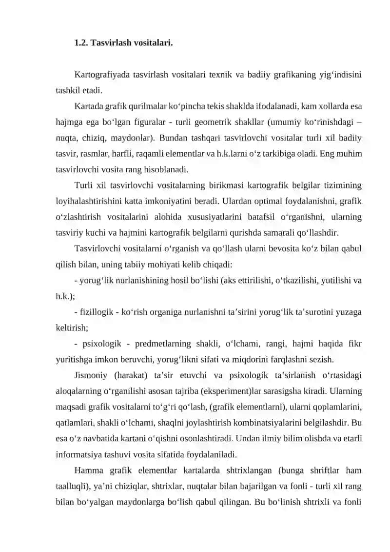 KOMPYUTER GRAFIKASI VA KARTALARNI JIHOZLASH FANINING MAQSADI VA VAZIFALARI 2