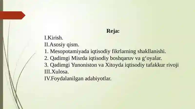 Qadimgi dunyo iqtisodiy tafakkuri: Mesopotamiya, Misr, Yunoniston va Xitoy dagi iqtisodiy g‘oyalar 2