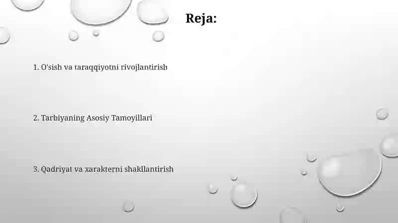 Tarbiya jarayonining mohiyati va mazmuni 2