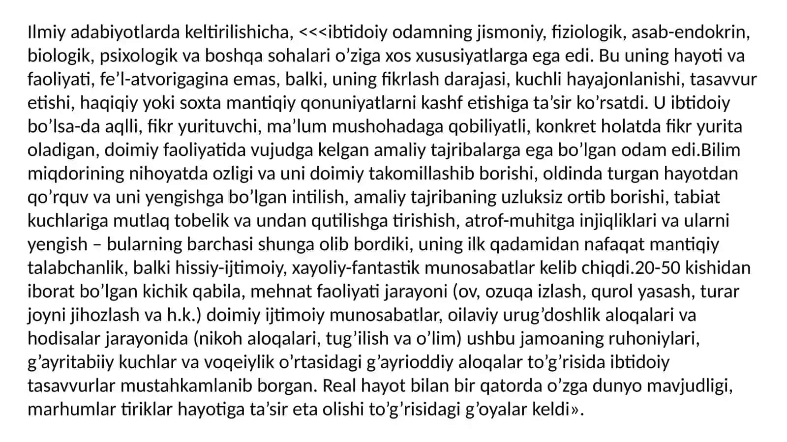 Ibtidoiydavrdagi dinlar va ularning mohiyati 2