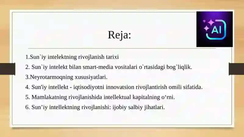 Neyrotexnologiyalar va sun'i intelekt 2