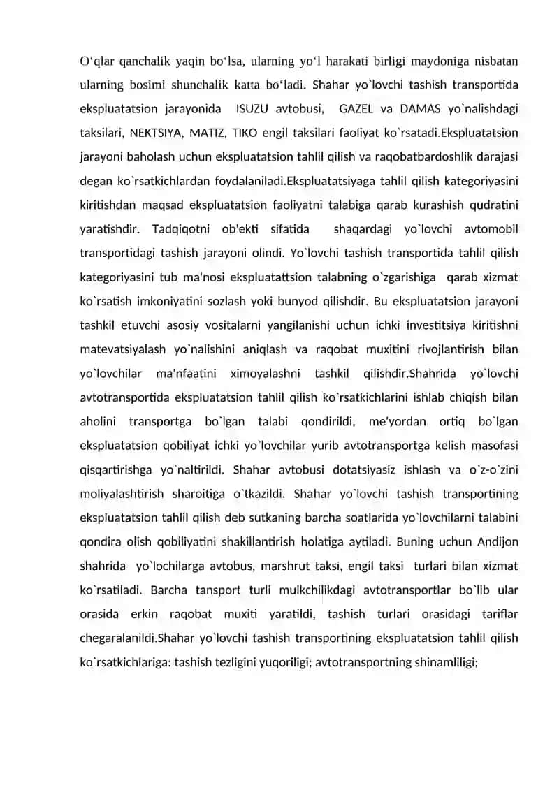 Engli avtomobillarda tashishni tashkil etish 2