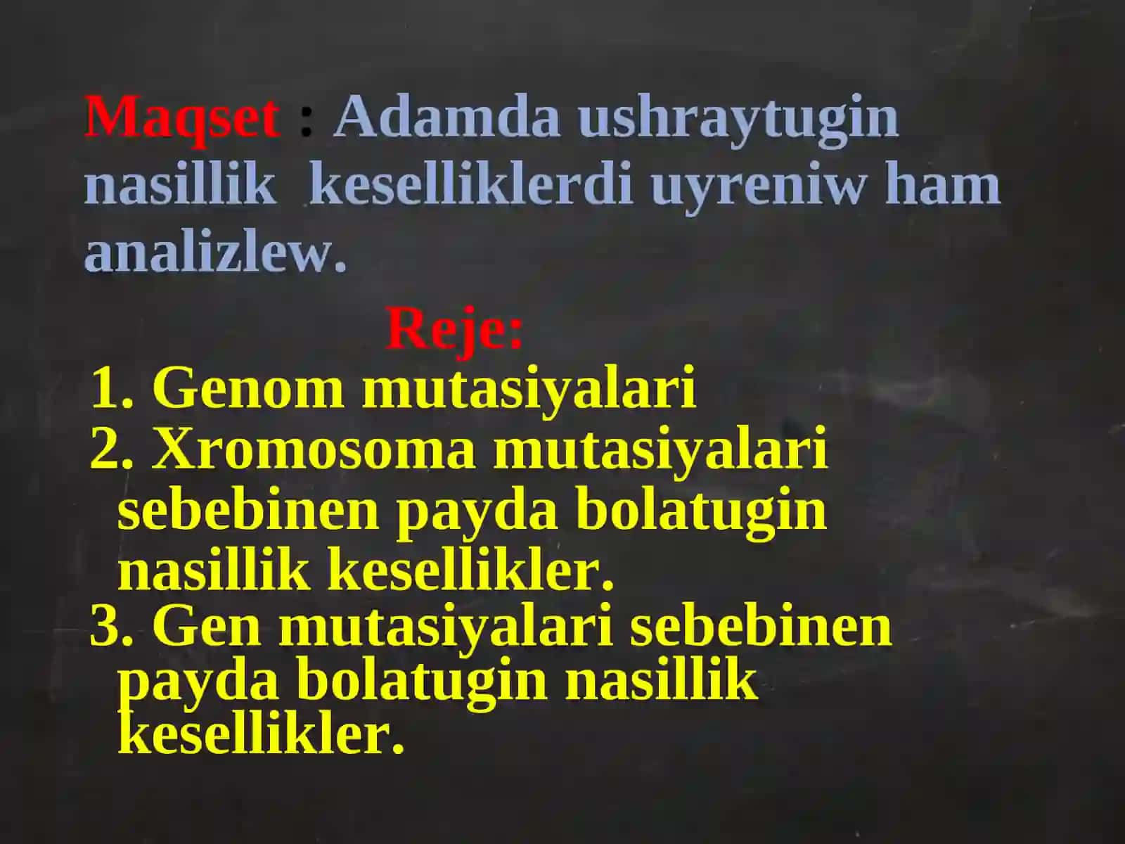 Adamlarda ushirasatugin nasillik kesellikler 2